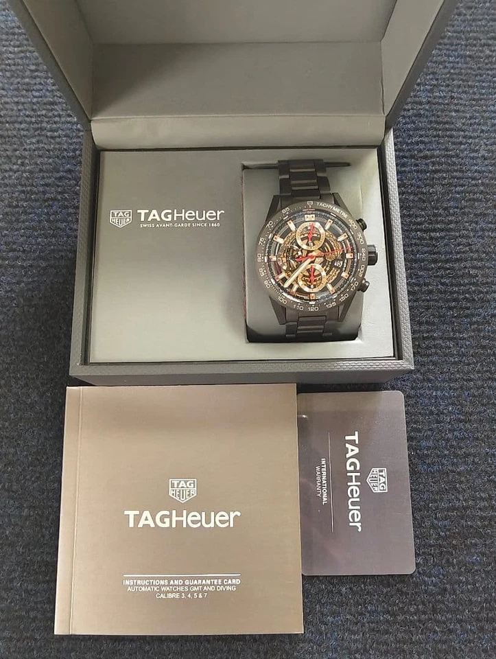 Reloj para hombre TAG Heuer Carrera negro 43,5 mm de JAPÓN Foto 2 de 4