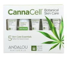 2 Boxes 💚 Andalou Naturals Botanical Cannacell Get Started - 5pc Kit
