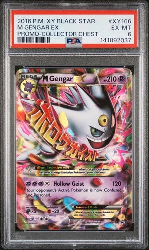 PSA 6 M GENGAR EX  CHEST  COLL XY BLACK STAR PROMO XY166 POKEMON BM