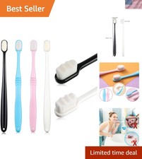 Gentle 4-Pc Soft Bristle Toothbrush Set for Sensitive Teeth - Travel Friendly