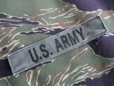 GENUINE issue US ARMY  VIETNAM WAR ERA branch tape WEBBING PATCH subdued