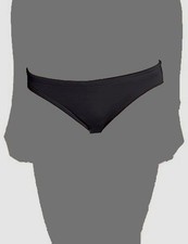 TYR Women's Black Solid Lula Classic Drawstring Bikini Bottom Swimwear Size M