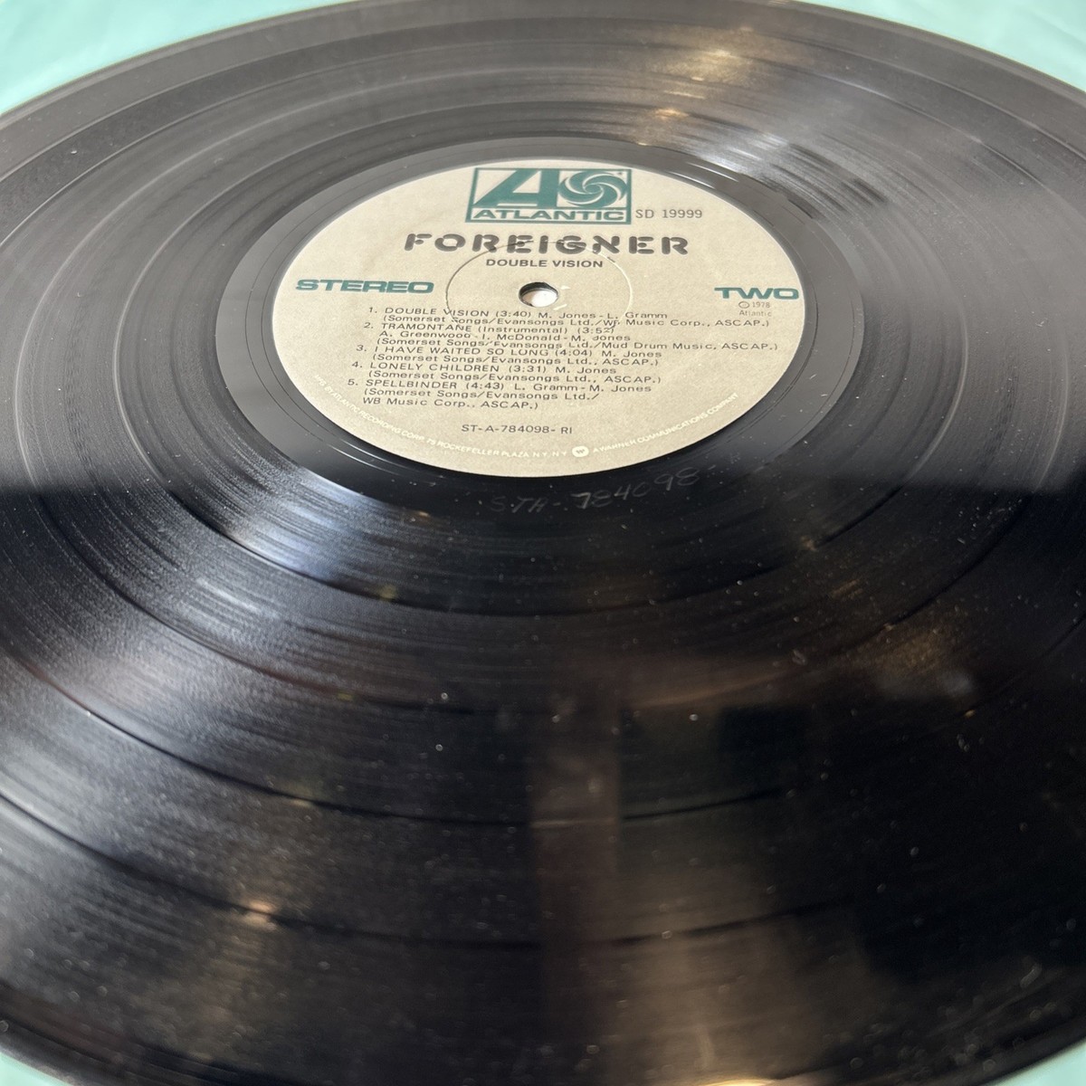 Foreigner - Double Vision - Vinyl LP Record 1978 SD-19999 Atlantic