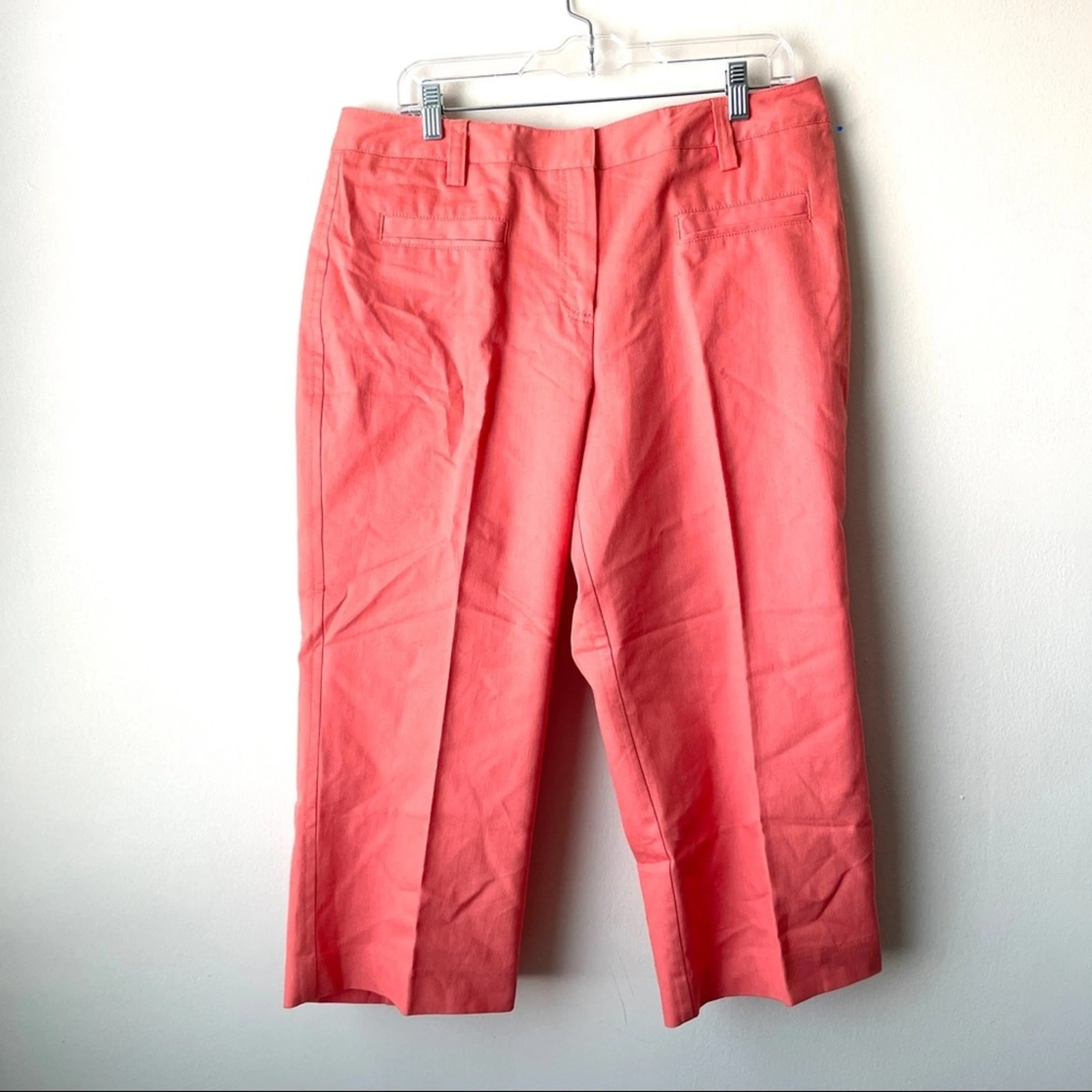 Larry Levine NWT French Orange Stretch Straight Leg Capri Pants - Size 14 (NWT)