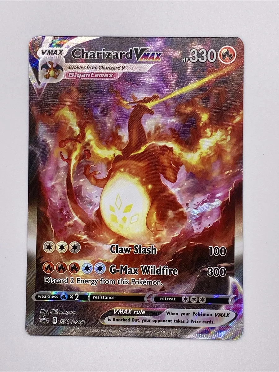  Charizard Vmax SWSH261 - Pokemon Black Star Promo - Alternate  Art Holo - Ultra Premium Collection Exclusive : Toys & Games