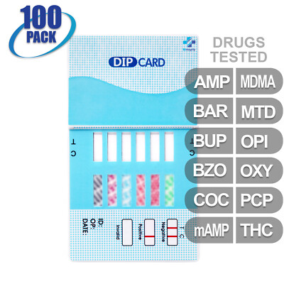 Mintegrity [100pk] 12-Panel Dip Card Urine Drug Test  #MI-WDOA-6124