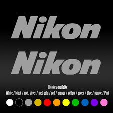 6 Nikon Diecut Bumper Car Window Vinyl Decal Sticker