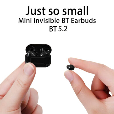 Bluetooth Earbuds Smallest On Ear Headphones Hi Fi Invisible