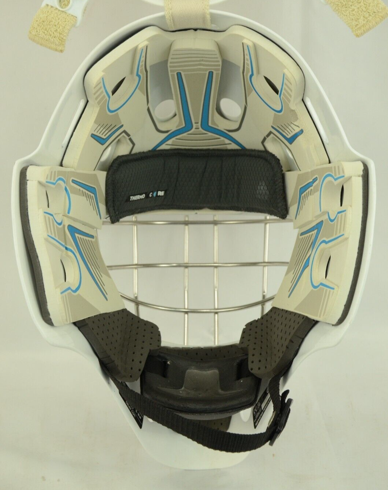 Bauer 940 Certified Straight Bar Goalie Mask Senior Size MED White