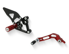 PEDANE REGOLABILI RACING ROSSO [CNC RACING] DUCATI 848 / 1098 / 1198 (2007-2013)