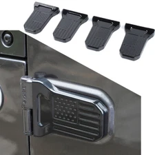 4pc Exterior Door Sides Hinge Cover Trim for Jeep Wrangler JL JT 18+ 2Dr Us Flag