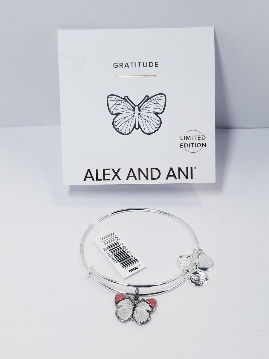 Alex And Ani Colotis Danae Butterfly Charm Bangle