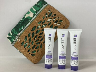 Biolage blow dry lotion 1 fl oz ( 3 pack ) + Matrix travel bag