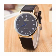 Analogue Smart Watch Black Slim Thin Great Present Gift Birthday Quality UK