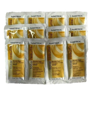 MATRIX TOTAL RESULTS BLONDE CARE SHAMPOO CONDITIONER .34OZ SAMPLE / PACK OF 6 /