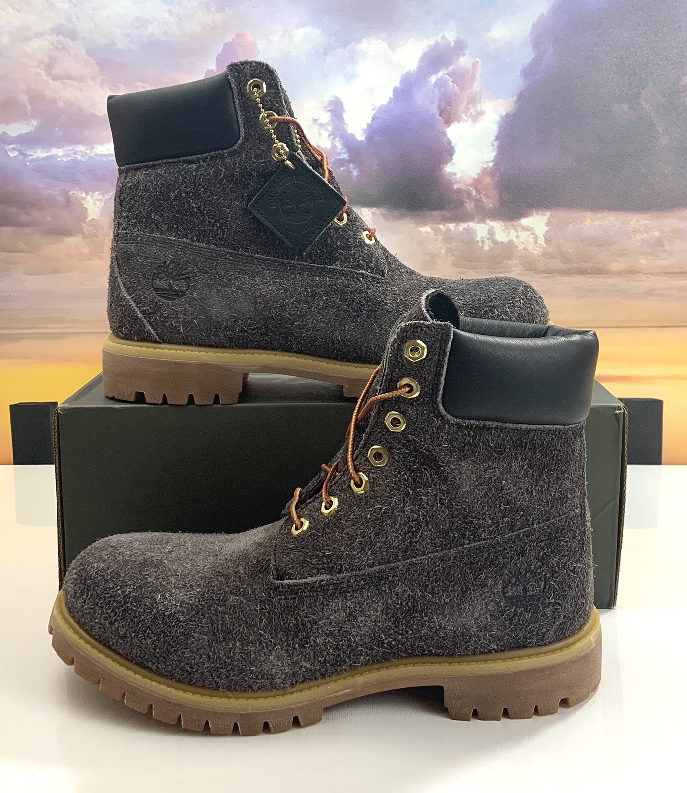 timberland 6 inch dark grey