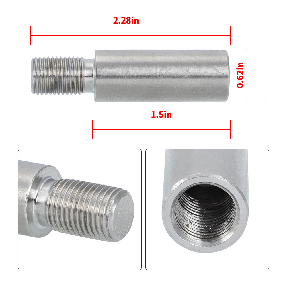 M12x1.25 Short Thread Shifter Lever Extension Extender 1 1/2