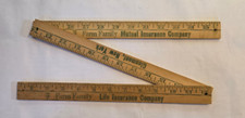 Vintage  Folding Wood Yard Stick - Farm Famil...