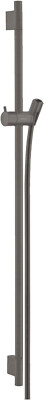 Hansgrohe 28631340 Unica S 36'' Slide Bar with 63'' Hose Brushed Black Chrome