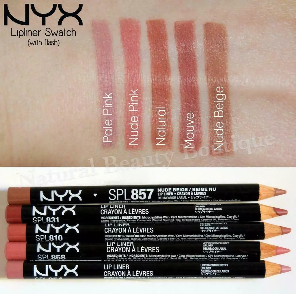 NYX MAKEUP Professional SLIM LIP LINER PENCIL Nude Pink Beige Brown CRUELTY  FREE