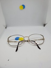 Marchon Tres Jolie 110 58-17 135 Eyeglasses Champagne Metal Rim