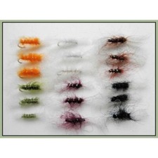 18 BARBLESS Shipman Buzzers Trout Flies 18 Shipmans,Choice of Sizes Mixed colour