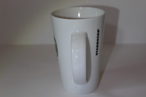 Starbucks White Green Siren 12 oz Ceramic Coffee Mug - Picture 2 of 7