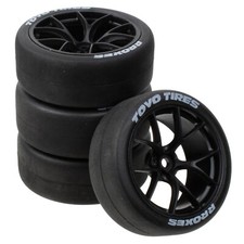 Wheel Rims & Rubber Tire For Traxxas 4-Tec 2.0 Tamiya TT-01 TT-02 RC Car Parts Wheel Rims & Rubber Tire For Traxxas 4-Tec 2.0 Tamiya TT-01 TT-02 RC Car Parts - Image 1