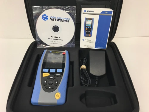 IDEAL NETWORKS NAVITEK II PLUS NETWORK CABLE TESTER WITH CARRY BAG *NEED BATTERY