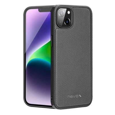 Nevox StyleShell Nylo Hülle für Apple iPhone 15 Plus Schwarz Tasche Case Schutz