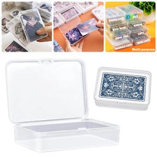 5-50Pack Playing Card Deck Cases Clear Plastic Game Card Box Holder Organizer