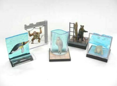 Asahiyama Zoo Mini Figure Set of 5 pcs 2006 Family Mart Japan