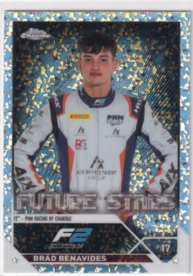Topps 2023 Chrome Formula 1 Nr. 89 Brad Benavides Speckle Future Stars 188/299
