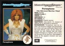 1991 TSR AD&D Gold Border Dungeons & Dragons RPG Fantasy Art Card #99 ~ Thief