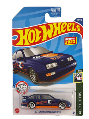Hot Wheels 2022 HW Retro Racers 1/10 Blue '87 Ford Sierra Cosworth New For 2022