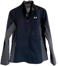 Under Armour Women Black/Gray Jacket Storm Coldgear Zip Up Infrared Sz Small NEW