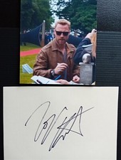 BOYZONE'S  RONAN KEATING signed page  pop Superstar clear bold ink signature 
