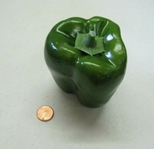 Realistic Green Bell Pepper Pretend Play Vegetable Food Piece Kid Kitchen 2