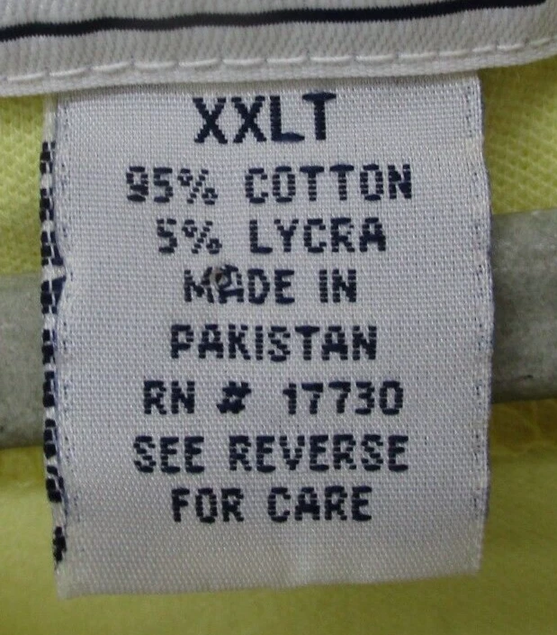 Camisa polo Field Gear para hombre 2XLT amarilla color liso mezcla de algodón elástica Foto 3 de 4