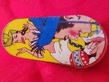 Tin Litho Bell Rattle Noisemaker Party Dancing Vintage