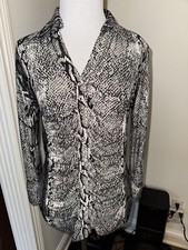 NWOT INC international concepts Animal Print Blouse Small