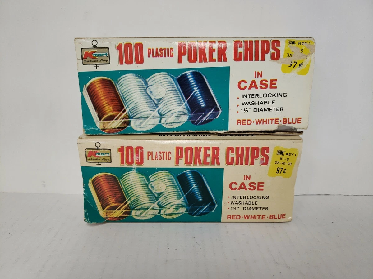 Kmart Poker Chips 2 x 100 Count 1.5