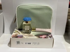 Aerin Mediterranean Honeysuckle Essentials Set: Eau De Parfum, Rose Lip C., Bag