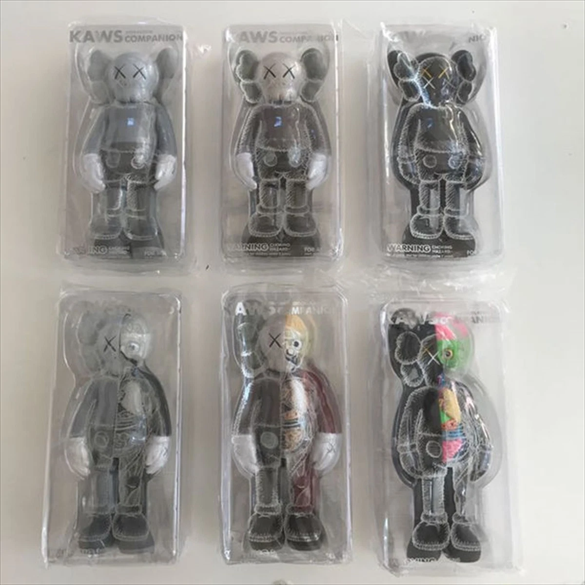 MEDICOM TOY KAWS COMPANION FLAYED OPEN EDITION Figure 6 set NEW | eBay