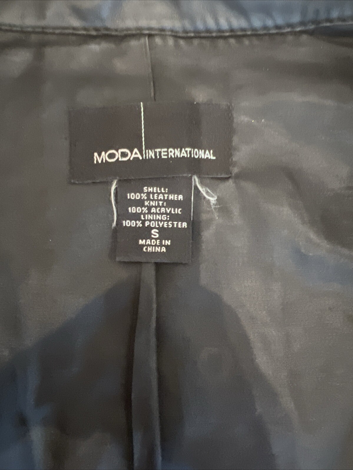 ModaInternational Leather Jacket Size Small - image 5