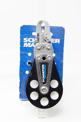 Schaefer 504-25 5 Series Double Block w/Universal Head 2'' Sheaves 1/2'' Line NEW
