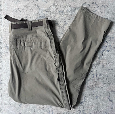 Columbia Omni-Shield graue Wanderhose für Herren W38 L30 Nylon Stretch