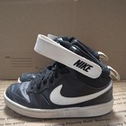 Nike Court Borough MidTop Sneakers Size 5Y USED IN GOOD CONDITION. BLACK/WHITE — photo 1