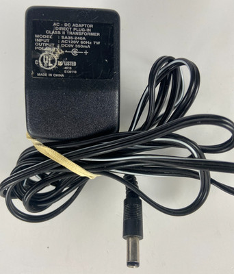 AC DC Adapter Direct Plug-In Class II Transformer SA35-240A - DC9V 350mA Black