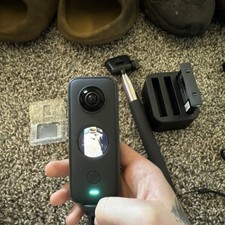 Insta360 ONE X2 360 UHD Camera, MicroSD, USB-C, Batteries, Charger, Selfie Stick